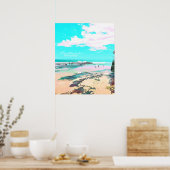 Poster Austinmer Beach NSW Côte Sud (Cuisine)