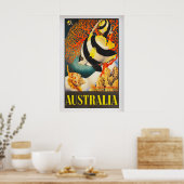 Poster Australia, the Great Barrier Reef by Eileen Mayo (Cuisine)