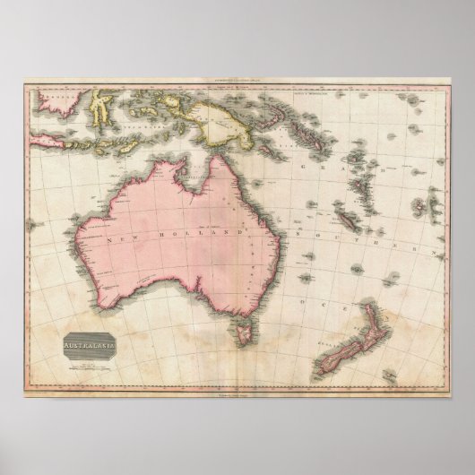 Poster Australia & the South West Pacific (Devant)