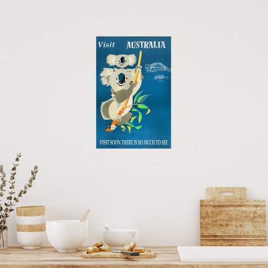 Poster Australia, Visit Soon (Cuisine)