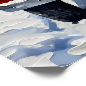 Poster Australian Cattle Dog Christmas Red Truck Holiday (Coin)