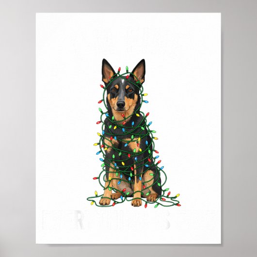 Poster Australian Kele Christmas I'm Fine Everything Is F (Devant)