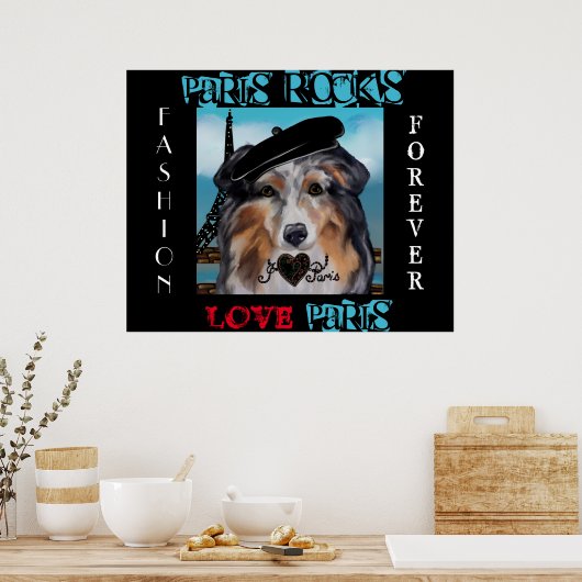 POSTER AUSTRALIAN SHEPHERD (Cuisine)