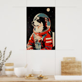 Poster Australian Shepherd Astronaut Poster, Australian (Cuisine)