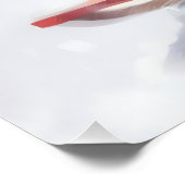 Poster Australian Shepherd hiver neige de Noël (Coin)