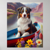 Poster Australian Shepherd on Paddle : Une aventure Pitto (Devant)