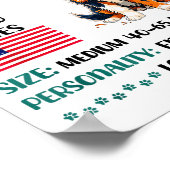 Poster Australian Shepherd Origin Funny Aussie Dog Lover  (Coin)