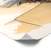 Poster Australian Silky Terrier - Chien Art Imprimer (Coin)