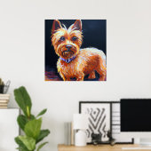 Poster Australian Silky Terrier - Portrait de chien (Bureau à domicile)