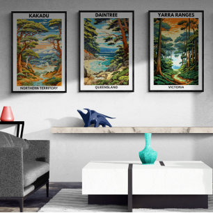 Poster Australian Travel Poster, Daintree, QLD