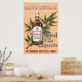 Poster Australian Whisky publicité Vintage (Cuisine)