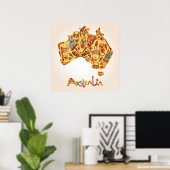 Poster Australie (Bureau à domicile)