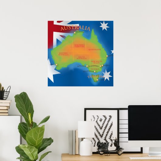 Poster Australie (Bureau à domicile)