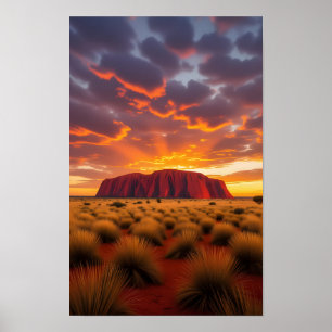 Poster Australie Ayers Rock