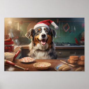 Poster Australie Berger Noël Cookies vacances