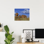 Poster Australie, Billes du Diable. Grès sphérique (Bureau à domicile)