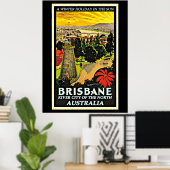 Poster Australie-Brisbane, un séjour d'hiver au Sun Po (Bureau à domicile)