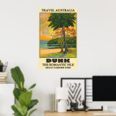 Poster Australie Dunk Island, Great Barrie Beef Travel (Bureau à domicile)