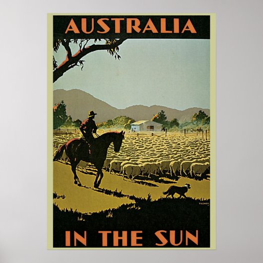 Poster Australie Outback (Devant)