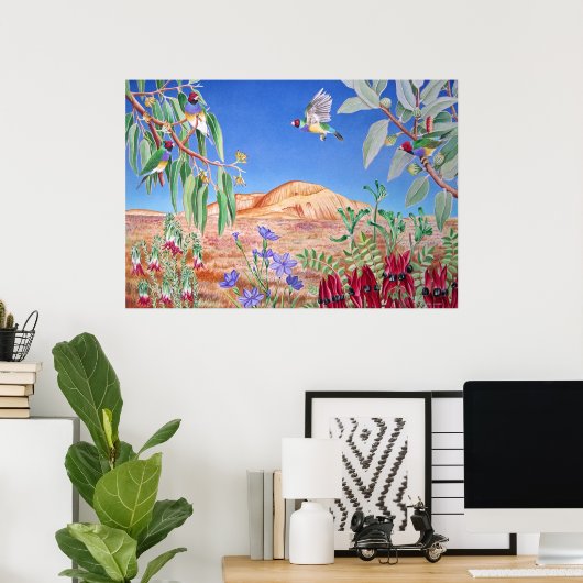 Poster Australie Outback (Bureau à domicile)
