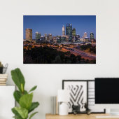 Poster Australie, Perth, ville skyline de Kings Park (Bureau à domicile)