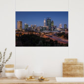 Poster Australie, Perth, ville skyline de Kings Park (Cuisine)