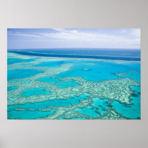 Poster Australie, Queensland, côte de Whitsunday, Great 3
