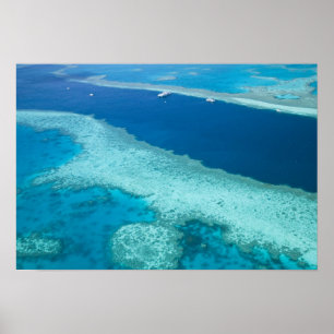 Poster Australie, Queensland, côte de Whitsunday, Great 5