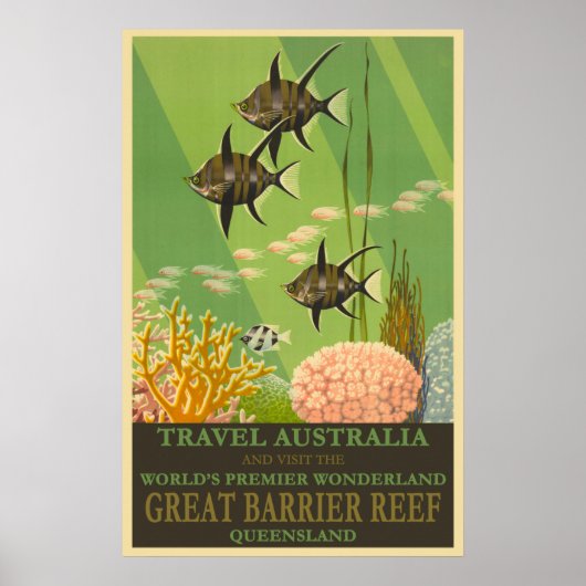 Poster Australie Queensland, Grande Barrière de corail Vo (Devant)