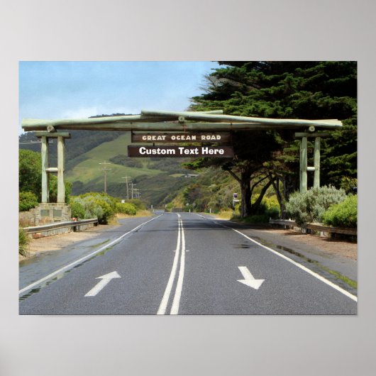 Poster Australie sur mesure Great Ocean Road (Devant)
