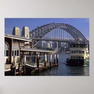Poster Australie, Sydney, Ferry à passagers, un de la plu