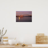 Poster Australie, Sydney, Opéra de Sydney construit (Cuisine)