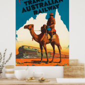 Poster Australie - Trans Australian Railway (Cuisine)