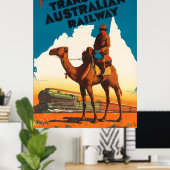 Poster Australie - Trans Australian Railway (Bureau à domicile)