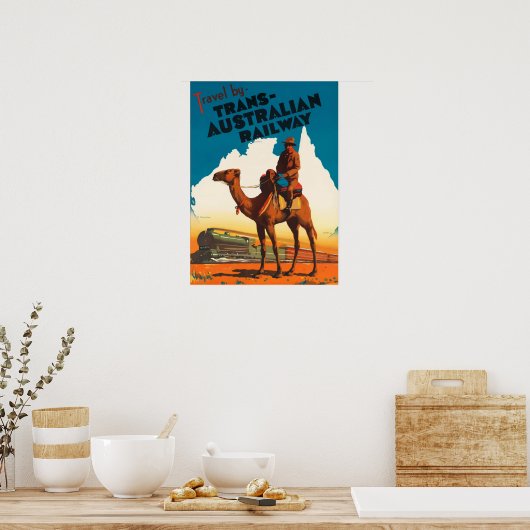 Poster Australie - Trans Australian Railway (Cuisine)