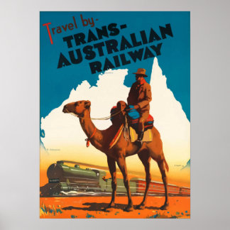 Poster Australie - Trans Australian Railway
