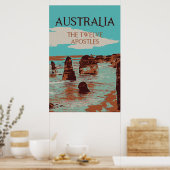 Poster Australie, Victoria, Côte des douze apôtres (Cuisine)