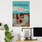 Poster Australie, Victoria, Côte des douze apôtres (Bureau à domicile)