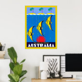 Poster Australie ~ Vintage voyage (Bureau à domicile)