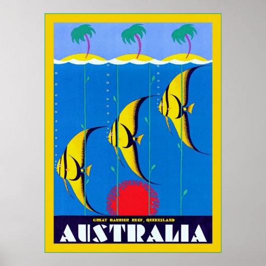Poster Australie ~ Vintage voyage (Devant)