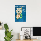 Poster Australie, Visitez Bientôt (Bureau à domicile)