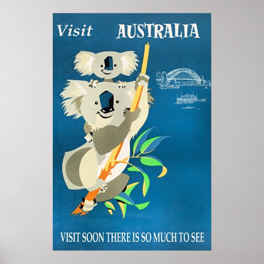 Poster Australie, Visitez Bientôt (Devant)