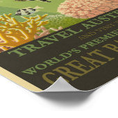 Poster Australie Voyages (Coin)