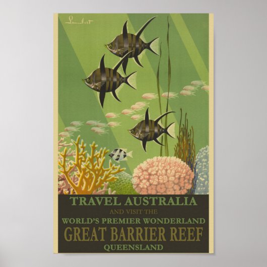 Poster Australie Voyages (Devant)