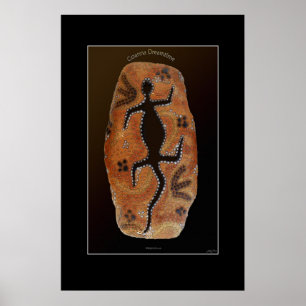 Poster Australien Goanna Lizard Art