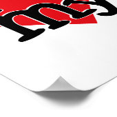 Poster Australien Terrier I (coeur) mon (Coin)