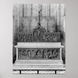 Poster Autel et deux retables décorés