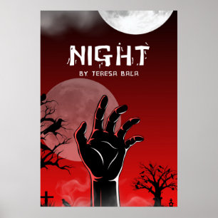 Poster Auteur Couverture de Livre Illustration Promotionn