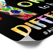 Poster Autism Aware Acceptance Women Kid Its Ok To Be (Coin)