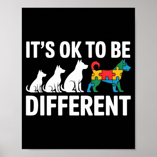 Poster Autism awareness autistic (Devant)